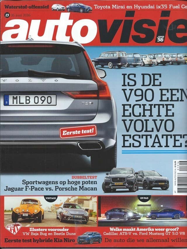 Autovisie 13 2016 : Ford Mustang GT 5.0 V8 - Cadillac ATS-V, Ophalen of Verzenden, Gelezen, Algemeen