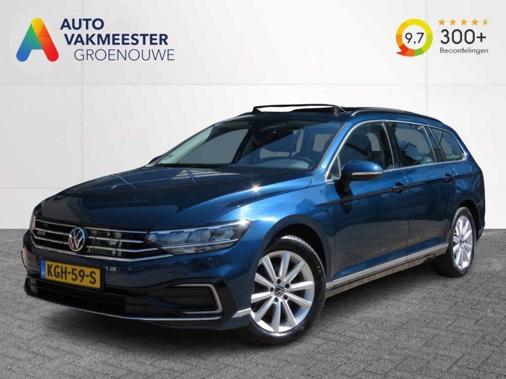 Volkswagen PASSAT VARIANT 1.4 TSI PHEV GTE BNS / Pano / Wegk, Auto's, Volkswagen, Gebruikt, 4 cilinders, Blauw, Plug-in hybride
