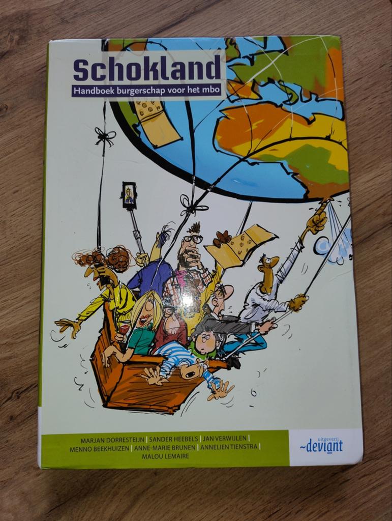Schokland: Handboek burgerschap voor het mbo, Ophalen of Verzenden, Zo goed als nieuw, MBO, Marjan Dorresteijn, Sander Heebels, Jan Verwijlen