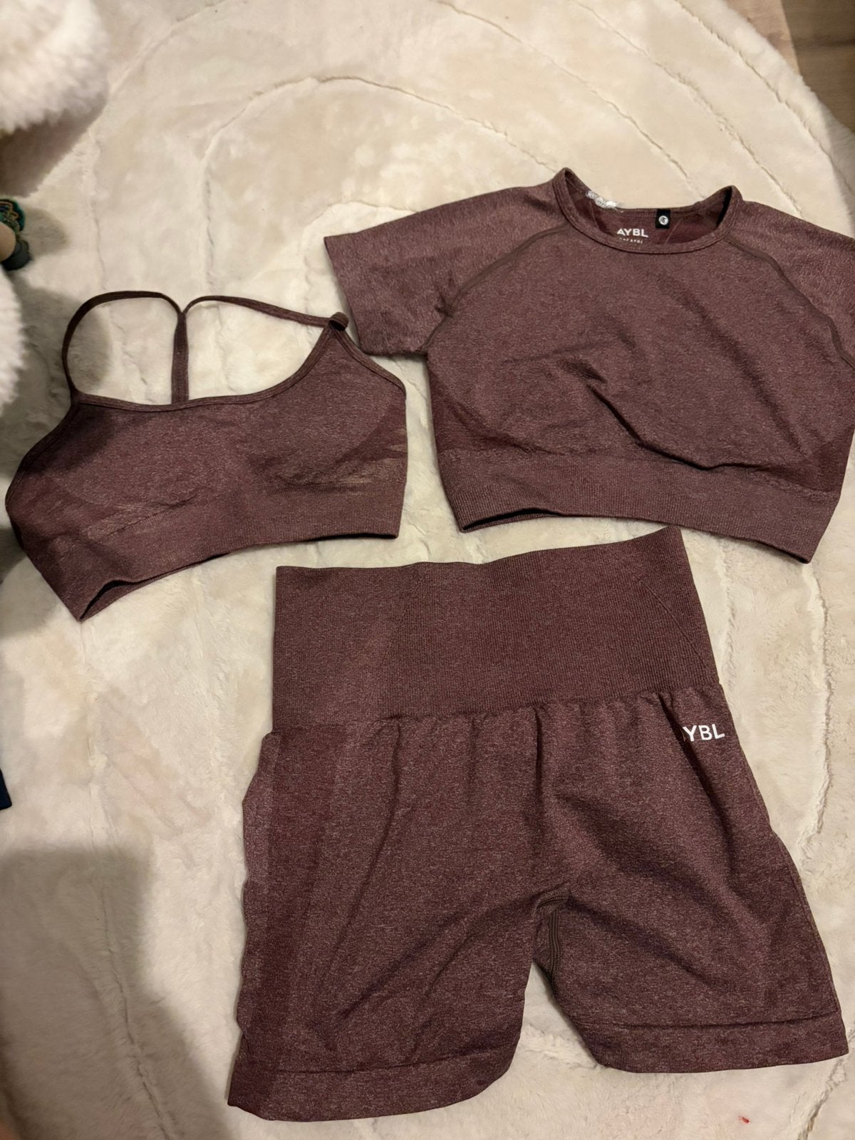 AYBL sportset maat xs en short s, Verzenden, Zwart, Maat 34 (XS) of kleiner, Fitness of Aerobics