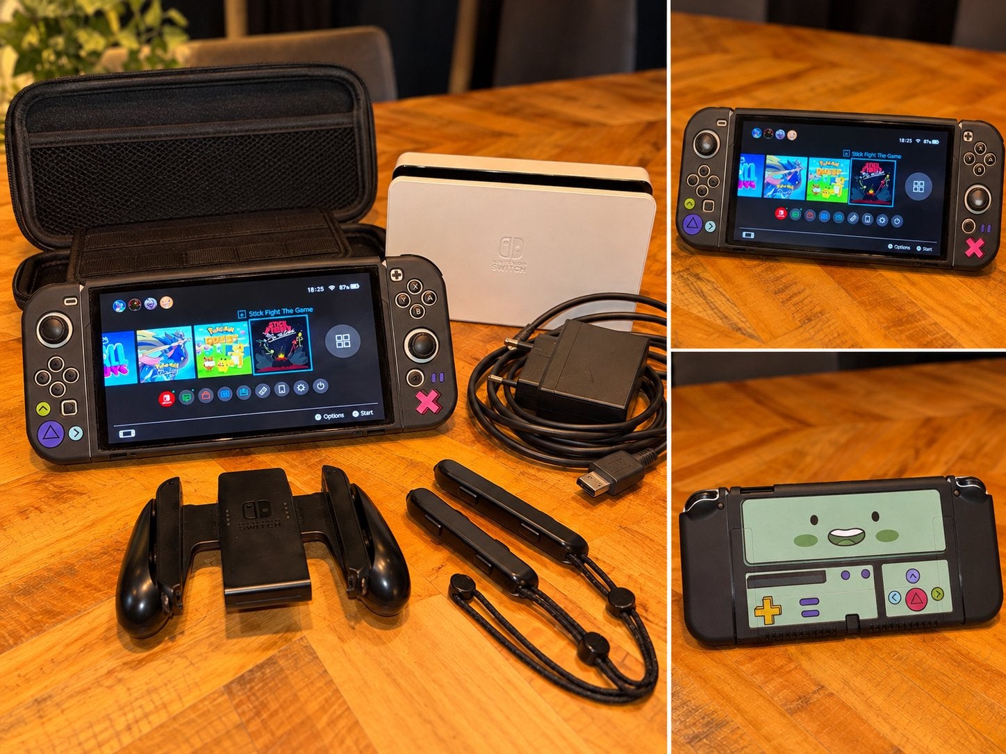 Nintendo Switch OLED Wit – BMO Adventure Time (Complete Set), Ophalen of Verzenden, Zo goed als nieuw, Online