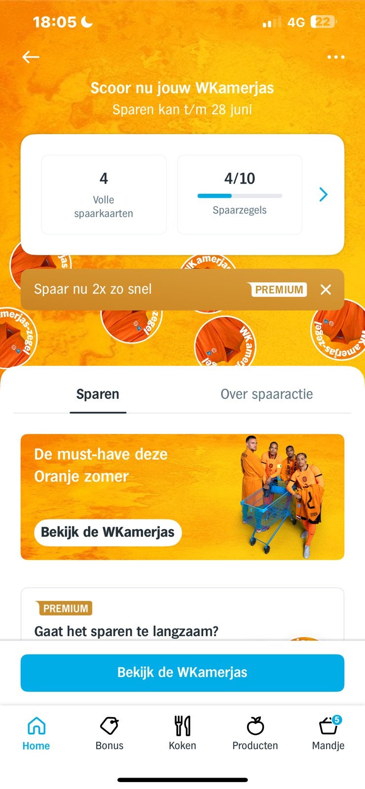 Spaarkaart WK actie AH € 0,50 per spaarkaart, Albert Heijn, Ophalen of Verzenden