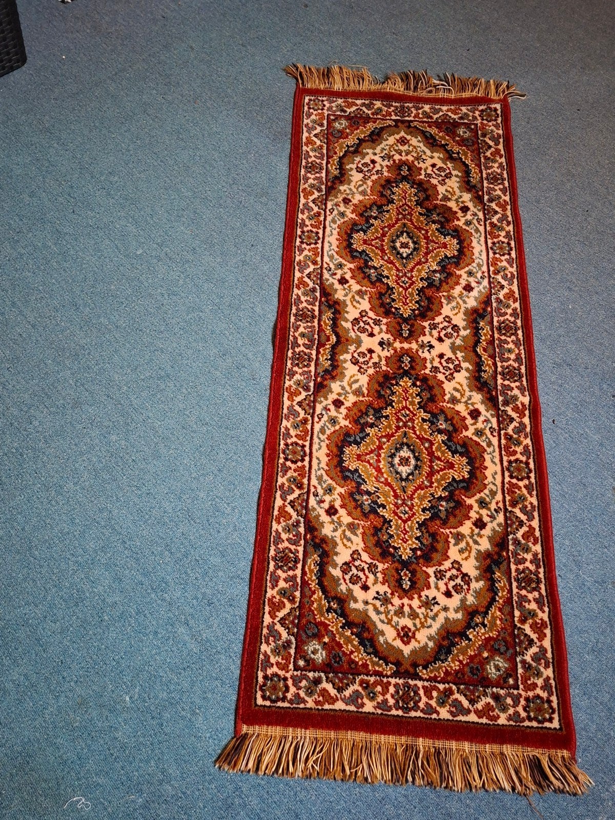 Klassiek Oosters Tapijt - Rood/Beige Loper, Ophalen, 100 tot 150 cm, 50 tot 100 cm, Rood