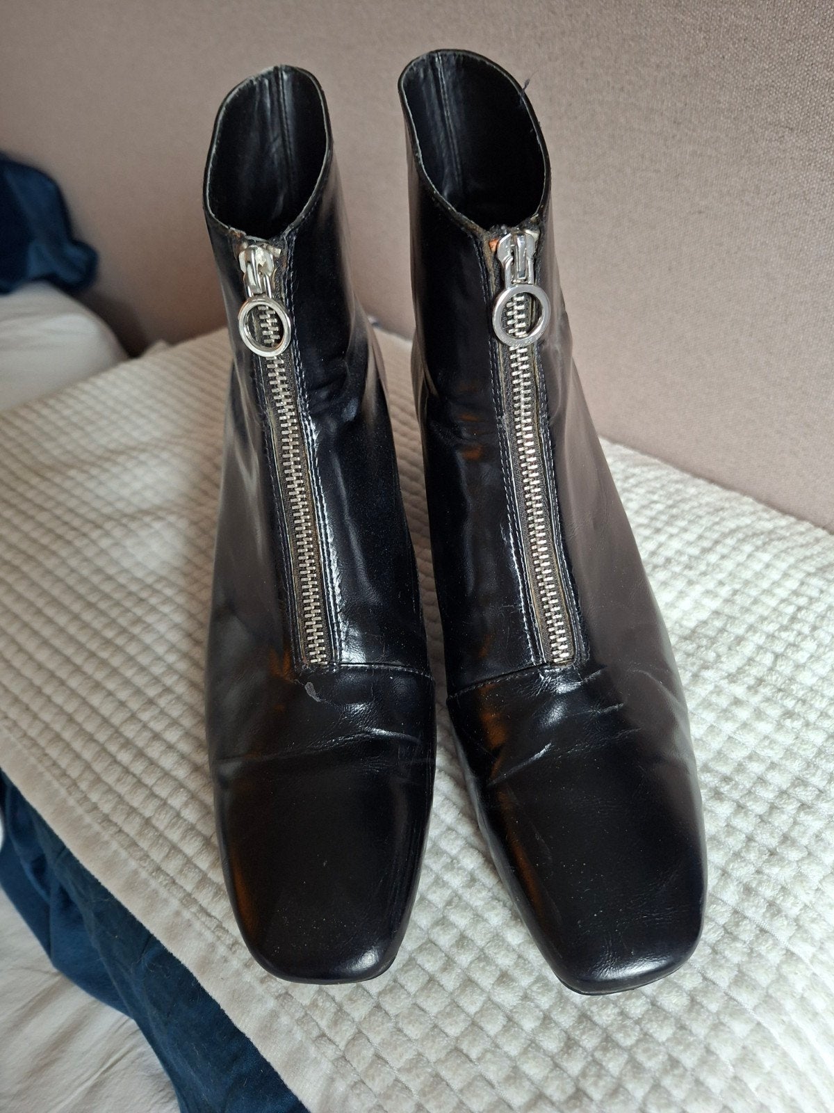 Retro laarsjes van Zara 41(40), Lage of Enkellaarzen, Ophalen of Verzenden, Gedragen, Zara