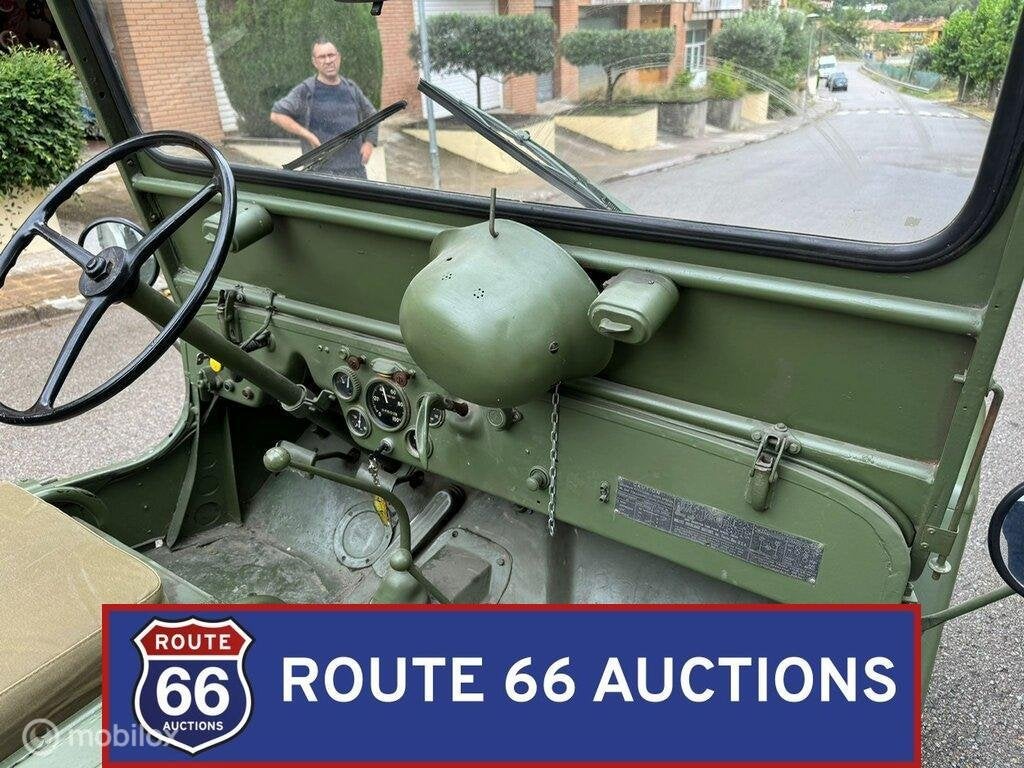 Willys Jeep CJ-2A | 1954 | Route 66 Auctions, Auto's, Overige merken, Overige carrosserieën, Zwart, Bedrijf