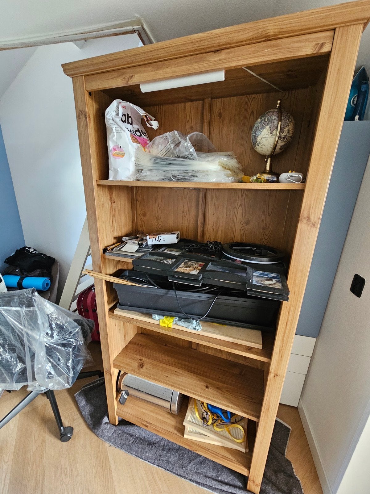 Houten Boekenkast met Planken - 192x96x35cm, Ophalen, Gebruikt, 50 tot 100 cm, 150 tot 200 cm