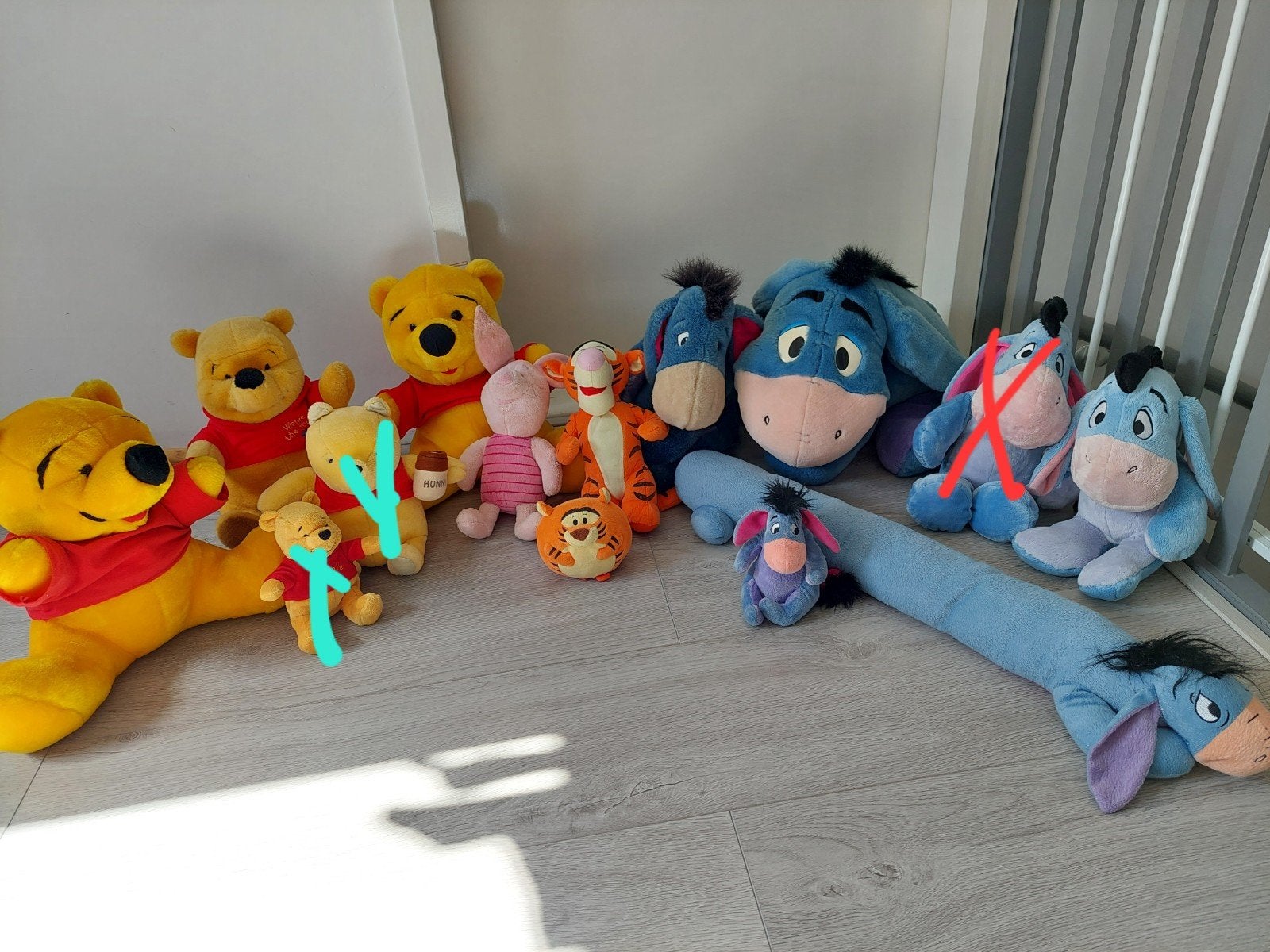 Knuffels winnie the pooh , Knorretje, Teigetje, Iejoor, Disney, Ophalen of Verzenden, Zo goed als nieuw, Overige typen