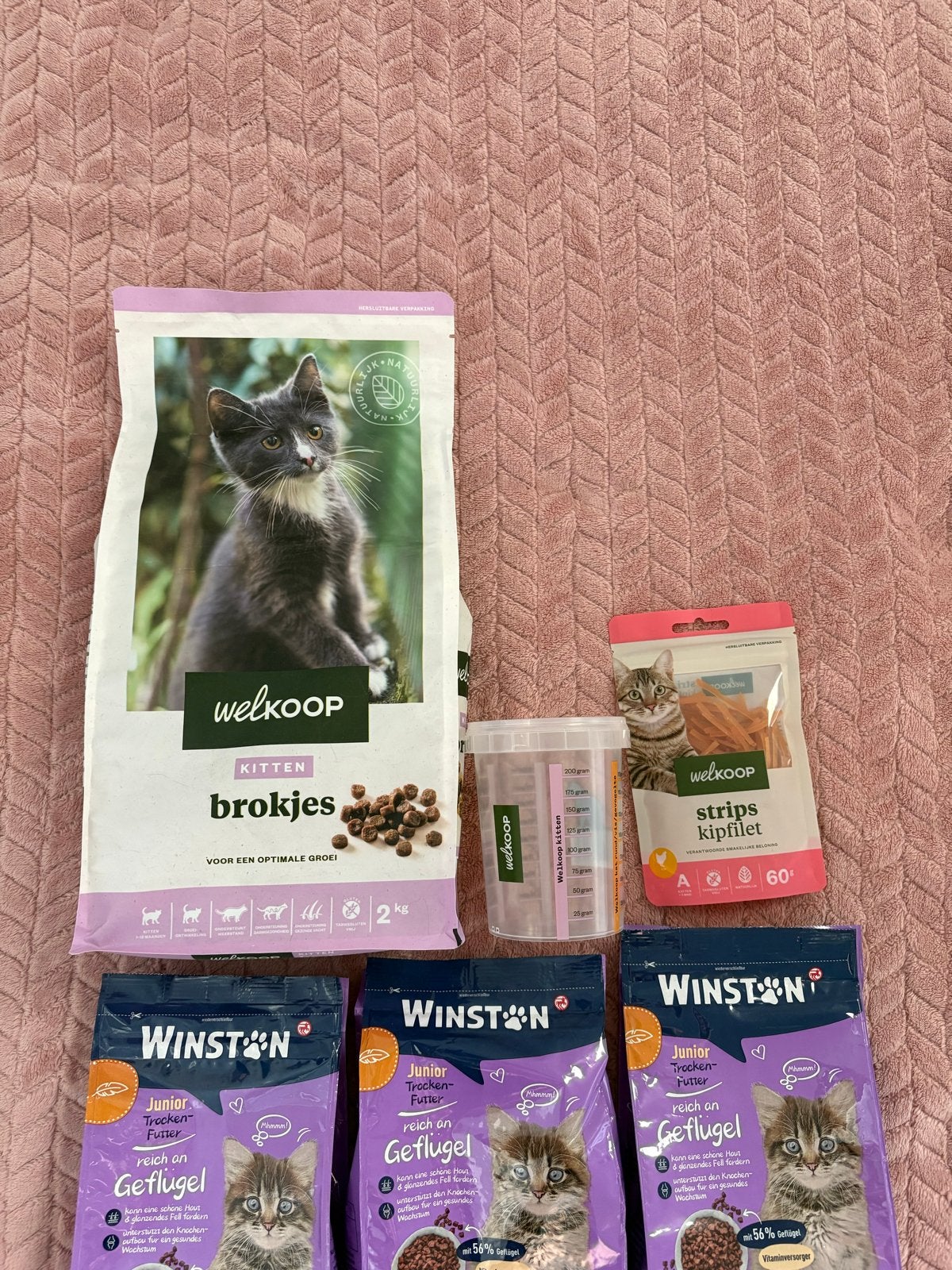 Vier Zakken Kitten Brokjes (Welkoop & Winston), Ophalen of Verzenden, Kat