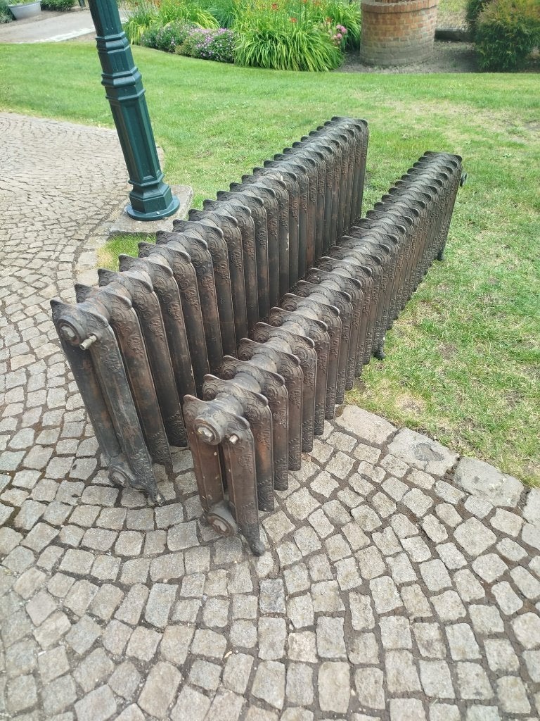 Originele gietijzeren radiatoren, Doe-het-zelf en Verbouw, Verwarming en Radiatoren, Ophalen, 30 tot 80 cm, Gebruikt, Radiator