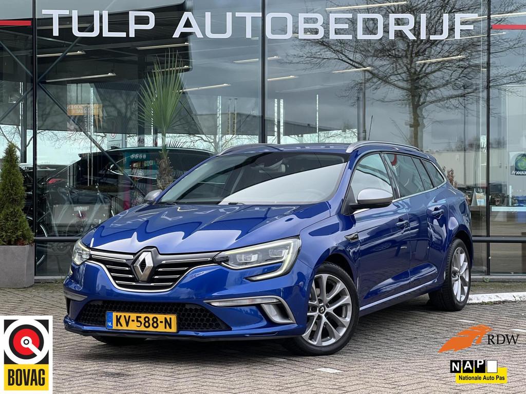 Renault Megane Estate 1.2 TCe GT-Line Automaat NAP, Stof, Gebruikt, 4 cilinders, Blauw