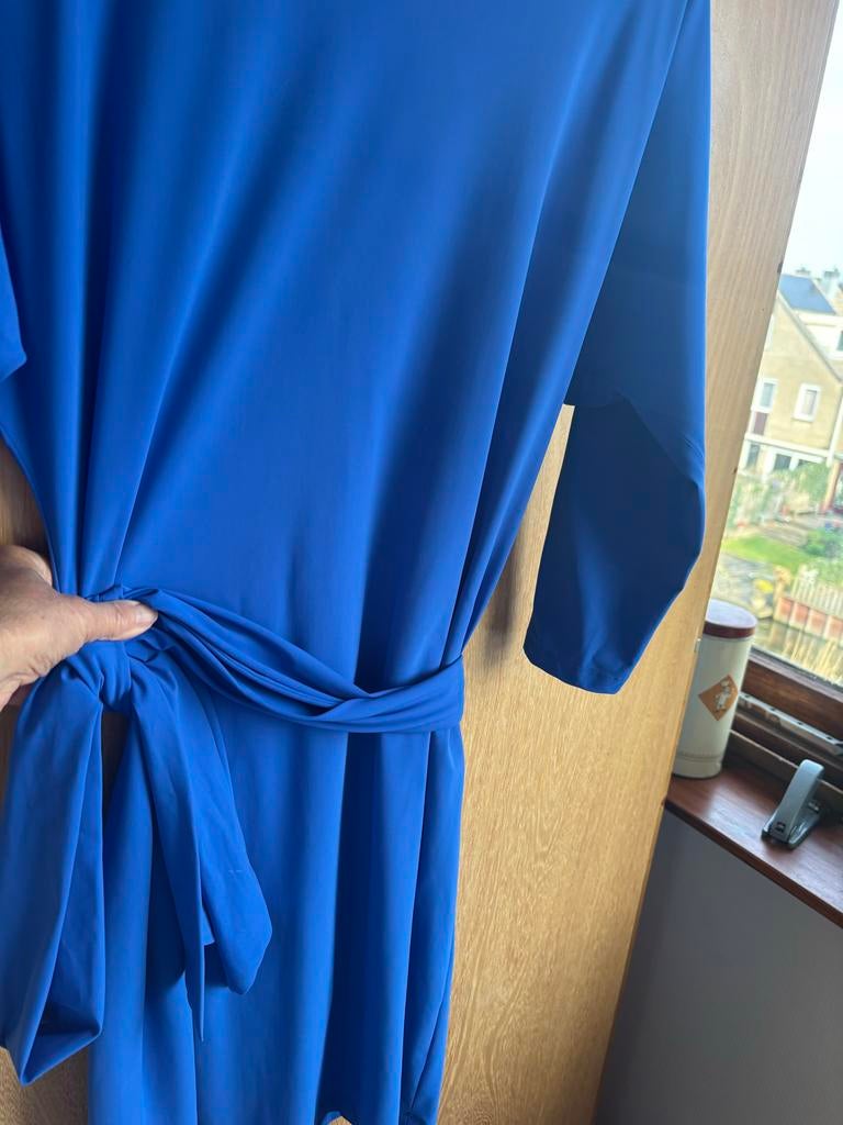 La Dress Vlinderjurk Koningsblauw Maat XL, Blauw, Maat 42/44 (L), Ophalen of Verzenden, Knielengte