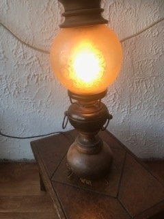 Vintage olielamp, Ophalen