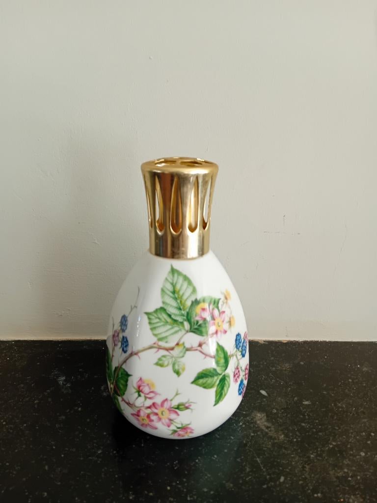 Lampe Berger Limoges Porselein - Bloemmotief, Antiek en Kunst, Antiek | Lampen, Ophalen