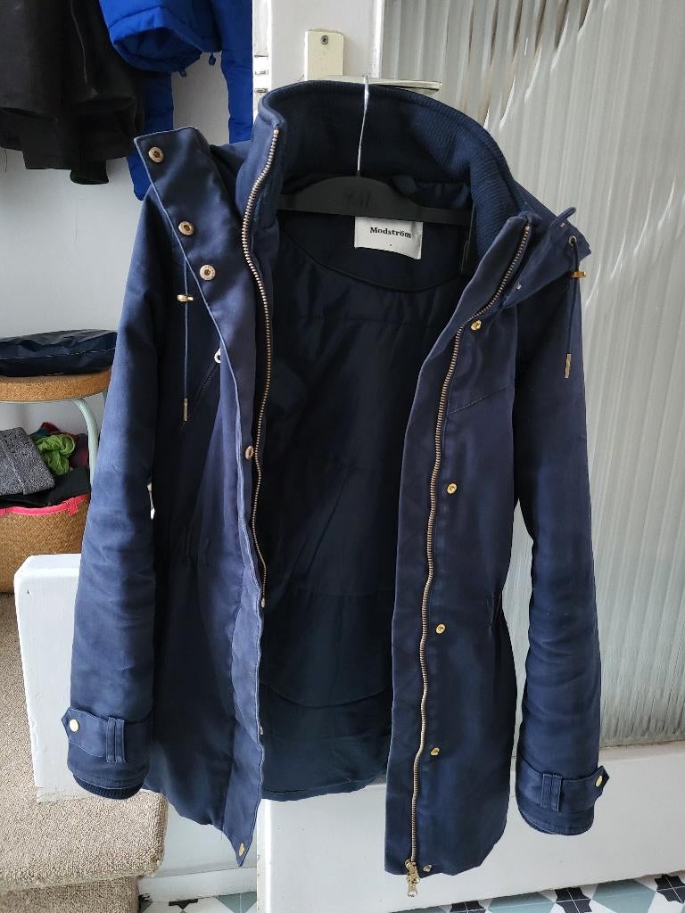 Modström parka, maat S, Kleding | Dames, Blauw, Ophalen of Verzenden, Zo goed als nieuw, Maat 36 (S)