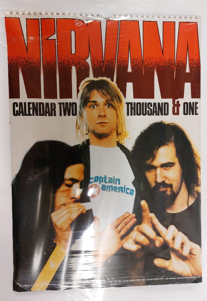 Nirvana KALENDER 2001 Kurt Cobain GESEALED, Nirvana, Gebruiksvoorwerp, Verzenden, NvT