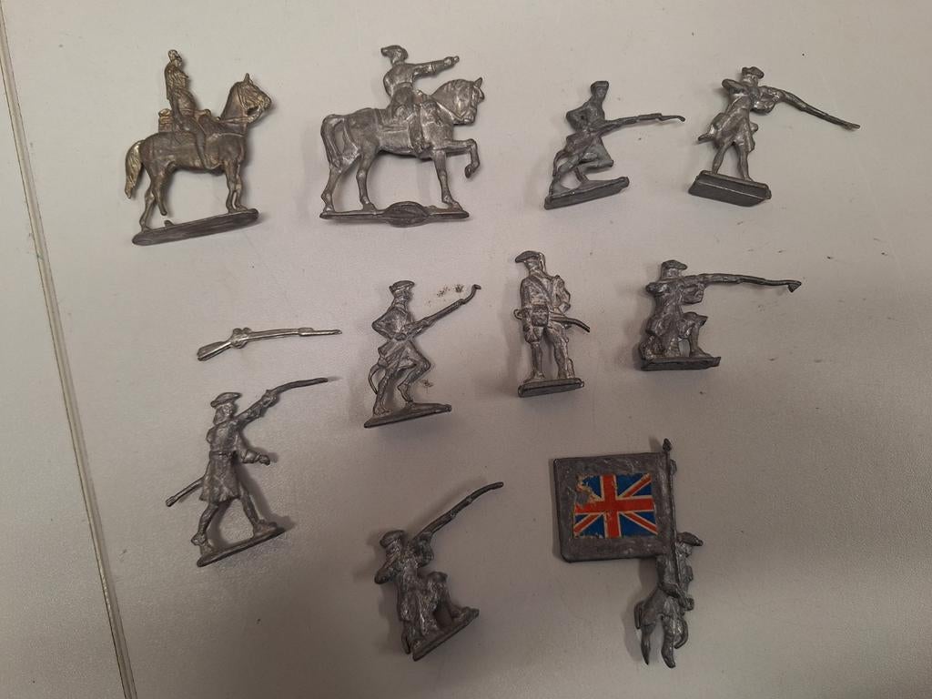 Collectie tinnen soldaatjes, diverse figuren, Ophalen of Verzenden, Gebruikt