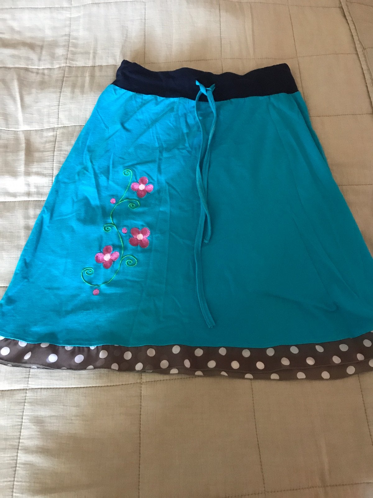 Tante Betsy rokje, maat 38, Maat 38/40 (M), Blauw, Ophalen of Verzenden, Zo goed als nieuw