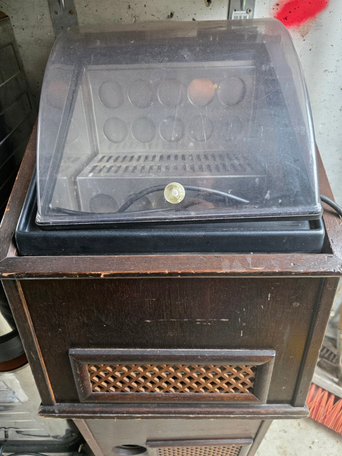 2x Vintage koelkastje met houten ombouw, Ophalen, Gebruikt