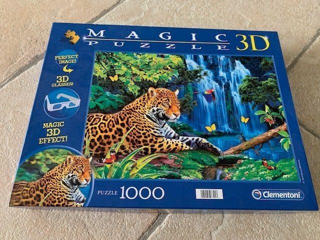 3D puzzel, puzzle 1000 stuks tijger 3D, 1 stukje ontbreekt, Ophalen of Verzenden, 500 t/m 1500 stukjes, Gebruikt, Rubik's of 3D-puzzel