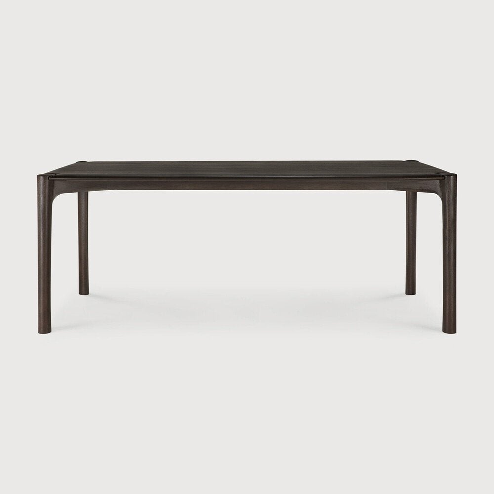 PI EETTAFEL ETHNICRAFT Teak Donkerbruin 200x95 cm, Ophalen, Teakhout, 200 cm of meer, 50 tot 100 cm