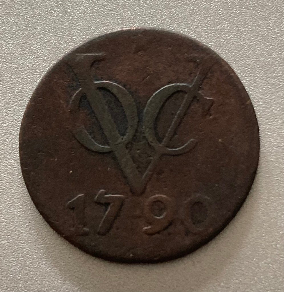 Koperen Duit Verenigde Oost-Indische Compagnie 1790 VOC, Postzegels en Munten, Verzenden, Vóór koninkrijk, Overige waardes, Losse munt