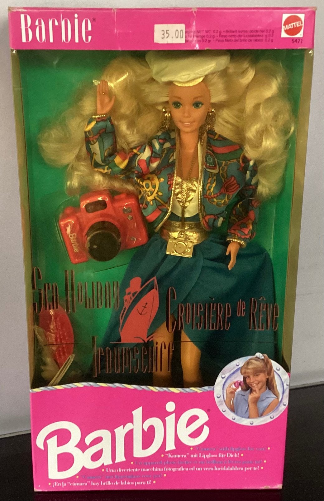 Vintage 1992 Sea Holiday Barbie #5471,Nieuw in doos! OVP, Ophalen, Nieuw, Fashion Doll