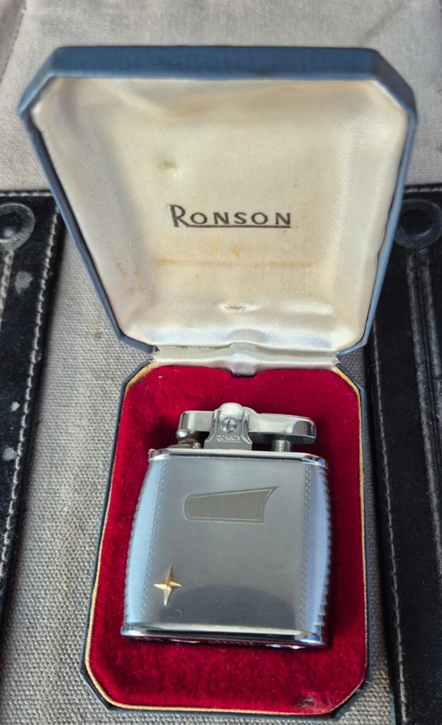 Vintage Ronson Viking aansteker in originele doos, Ophalen of Verzenden, Zo goed als nieuw, Aansteker