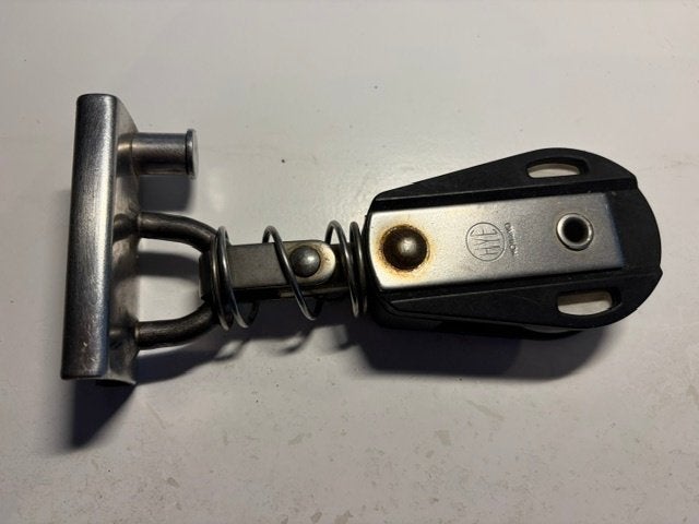Leioog RVS verstelbaar, Ophalen, Zo goed als nieuw, Dekbeslag, Zeilboot