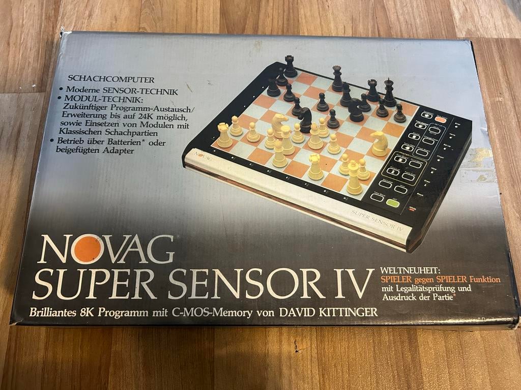 Novag Super Sensor IV schaakcomputer, Ophalen of Verzenden, Zo goed als nieuw