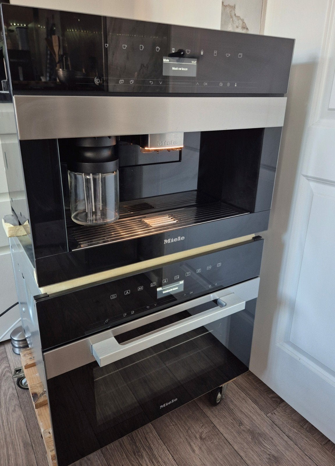 Nieuwste model Miele 7445 combi stoombak oven+ koffiemachine, Witgoed en Apparatuur, Ophalen, 45 tot 50 cm, Hete lucht, 60 cm of meer