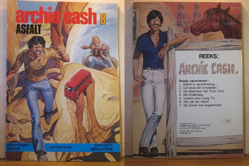 Archie Cash 8 - Asfalt (SC), Eén stripboek, Ophalen of Verzenden, Gelezen, Malik