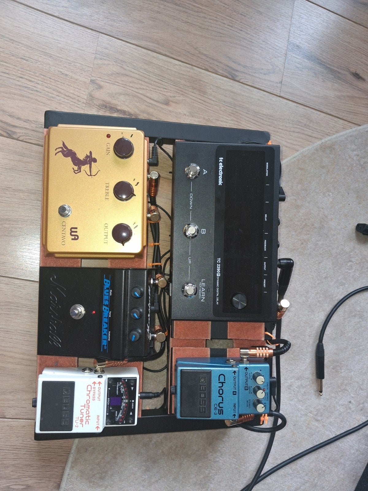 Compleet gitaarpedalenboard met diverse effecten, Muziek en Instrumenten, Ophalen of Verzenden, Gebruikt, Chorus