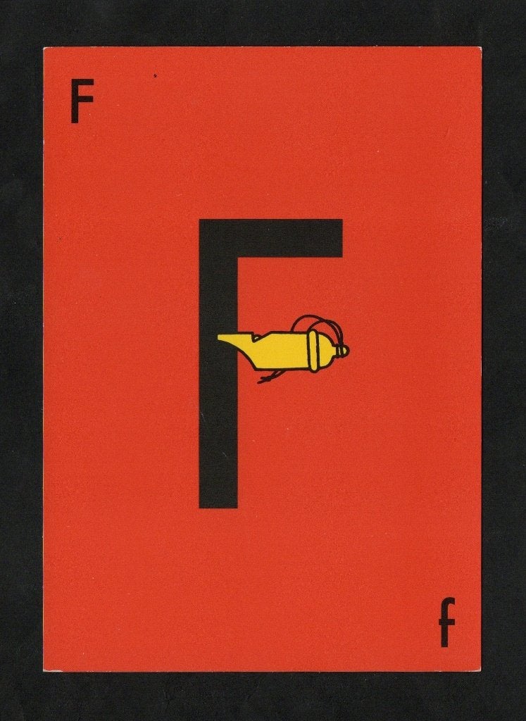 Dick Bruna Letter F van Fluit., Verzamelen, Ophalen of Verzenden, 1980 tot heden, Ongelopen, Kinderen