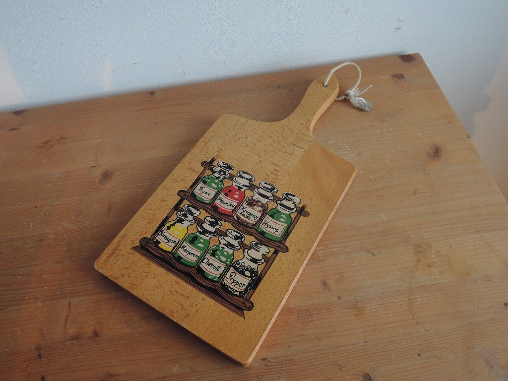 Vintage (kaas / borrel) plank, Snij-/serveerplank, Ophalen of Verzenden, Zo goed als nieuw, Hout