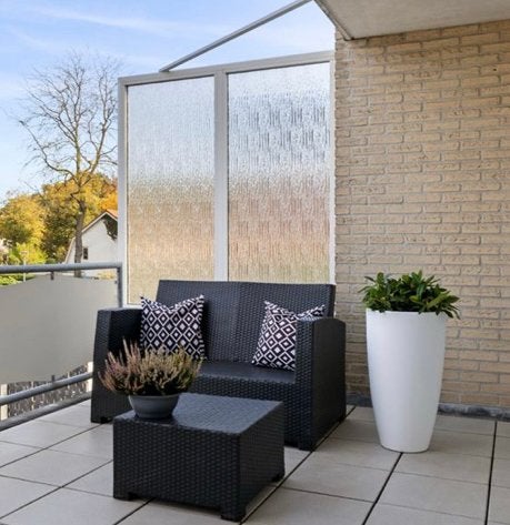 Terras-/tuinmeubilair met bijpassende tafel, Tuin en Terras, Ophalen, Zo goed als nieuw