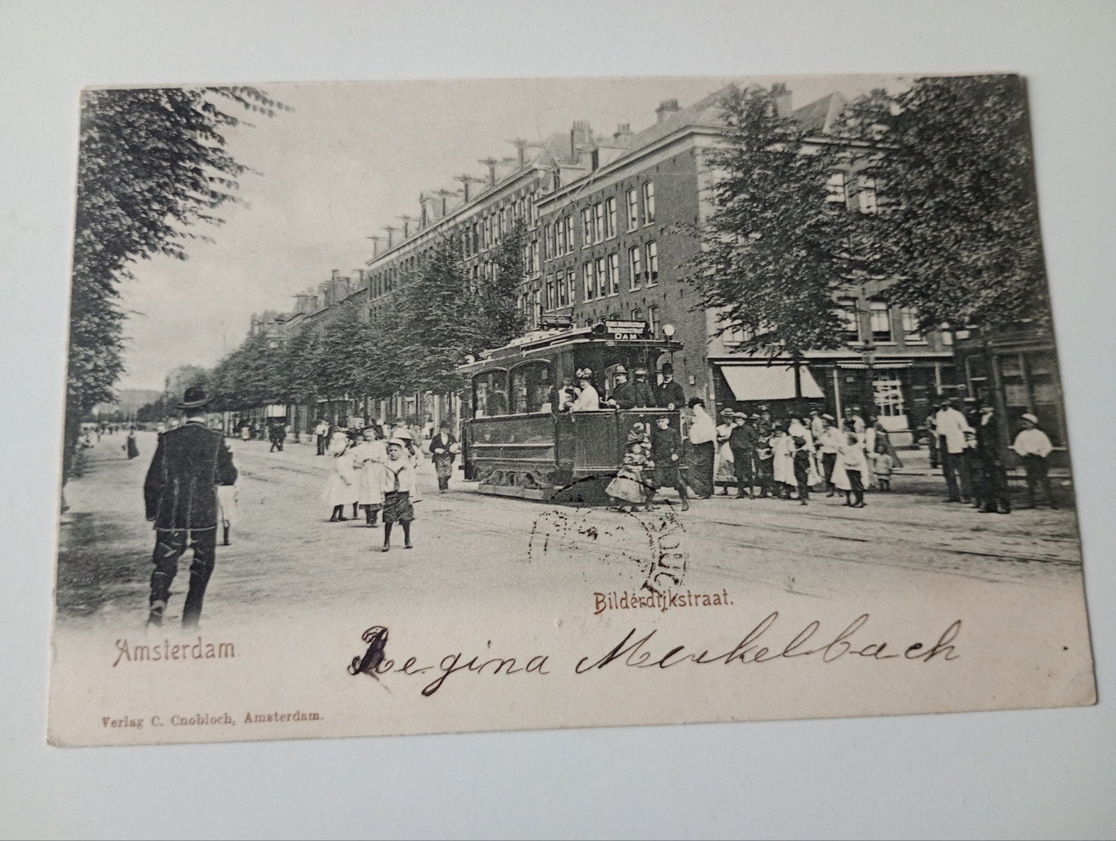 Amsterdam Bilderdijkstraat met Tram 1902, Ophalen of Verzenden, Voor 1920, Gelopen, Noord-Holland