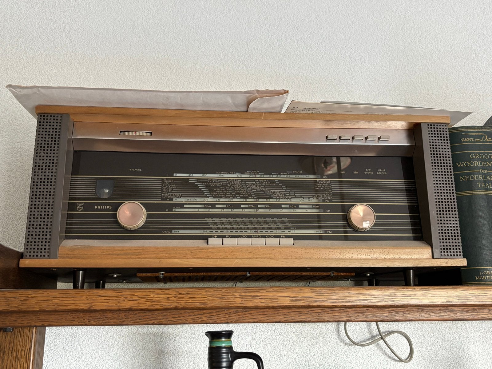 Vintage Philips radio - Leuk voor verzamelaars, Ophalen, Niet werkend, Radio