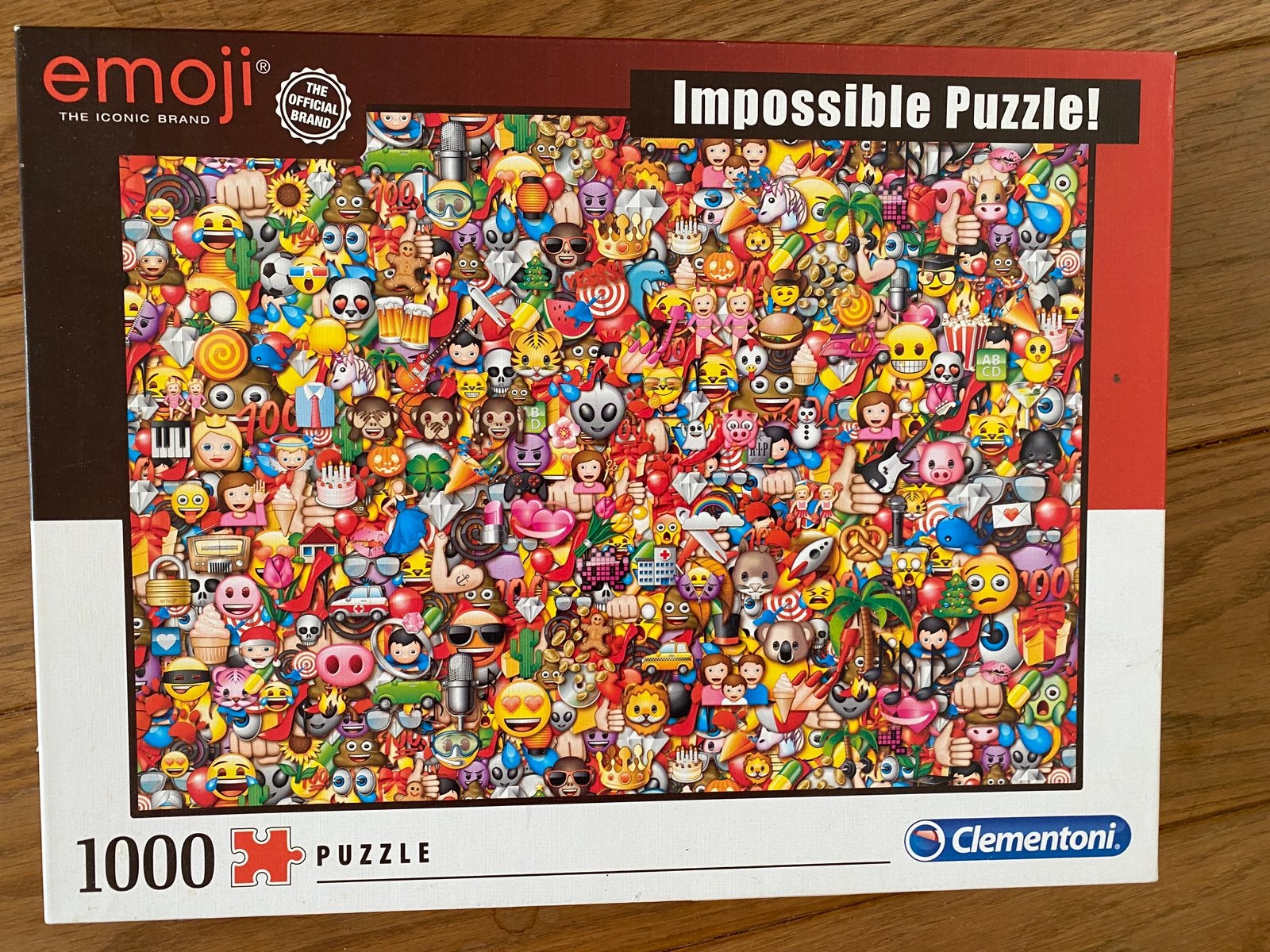 Emoij Puzzel 1000 st, Ophalen of Verzenden, 500 t/m 1500 stukjes, Zo goed als nieuw, Legpuzzel