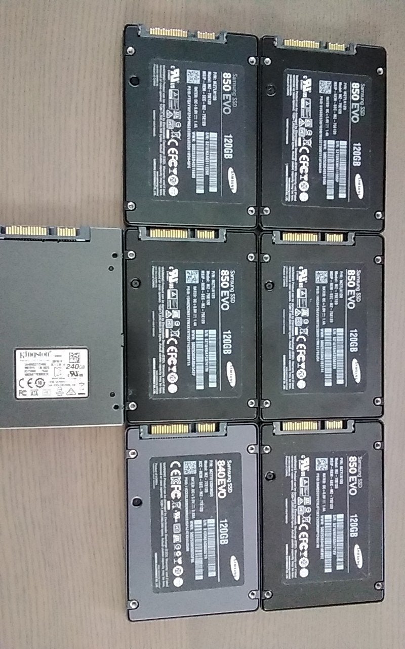 SSD's Samsung 850/840 EVO en Kingston, Computers en Software, Harde schijven, Intern, Gebruikt, ., Ophalen of Verzenden