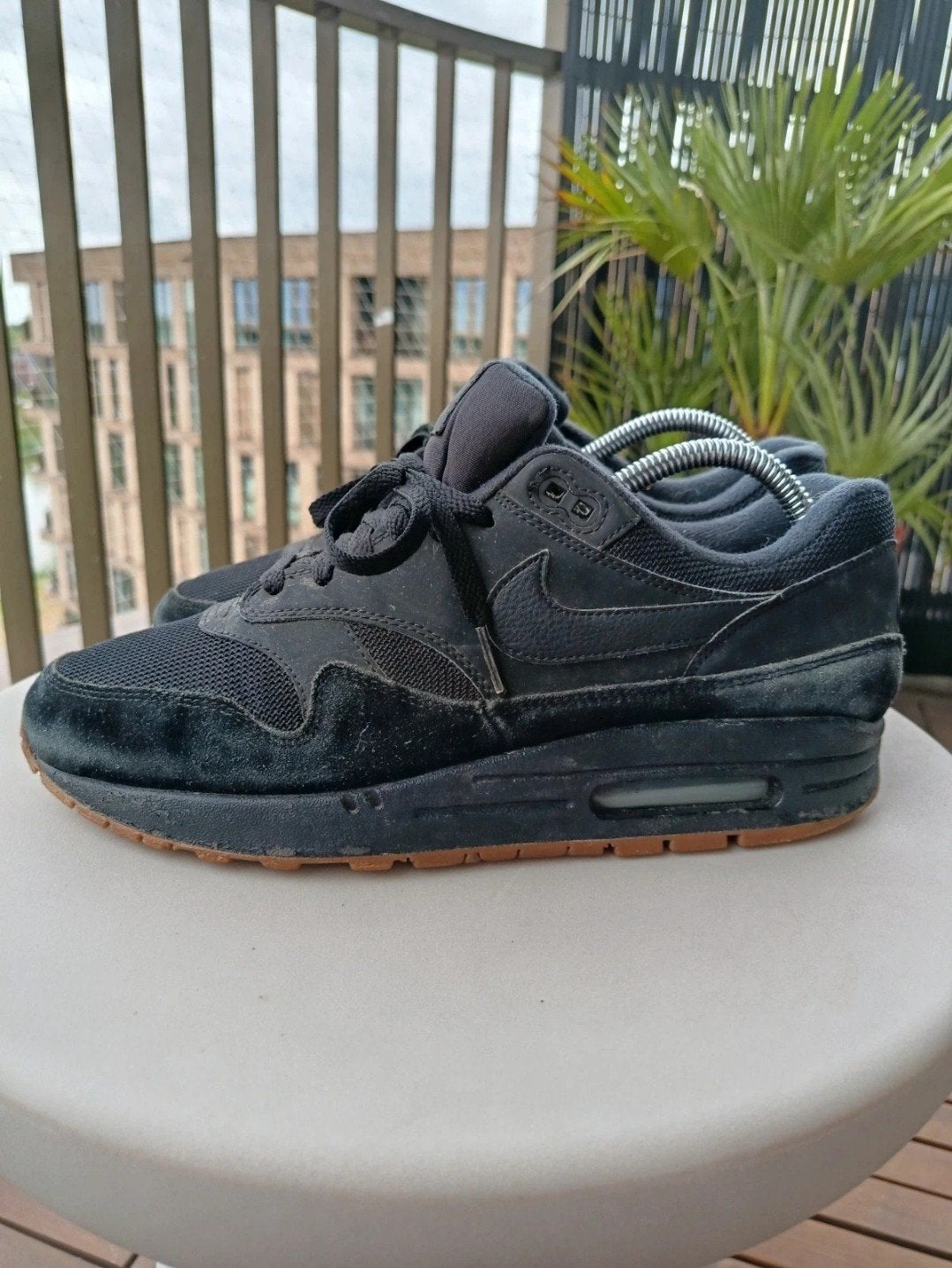 Nike Air Max 1 'Black Gum', Kleding | Heren, Schoenen, Zwart, Nike, Ophalen of Verzenden, Gedragen