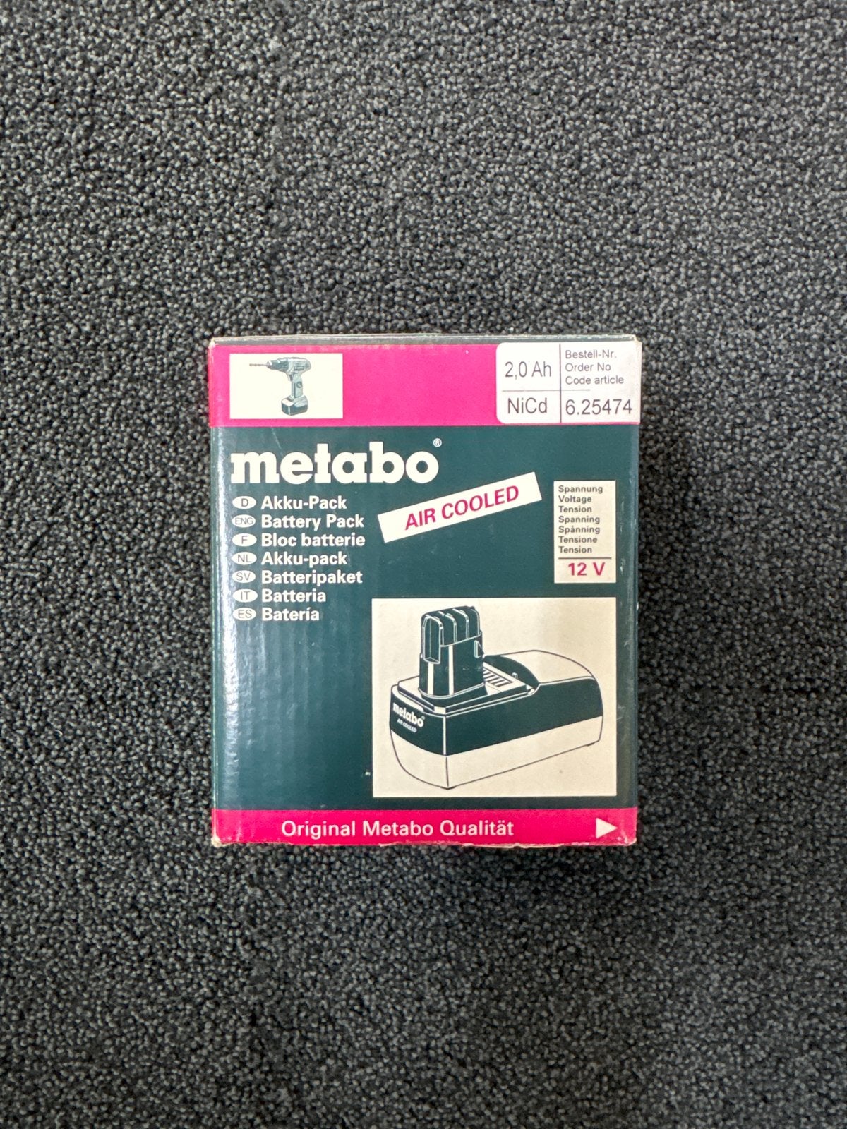 Metabo Accu-Pack 12V NiCd 2.0 Ah - Originele Kwaliteit, Ophalen of Verzenden, Nieuw, Minder dan 400 watt, Overige typen