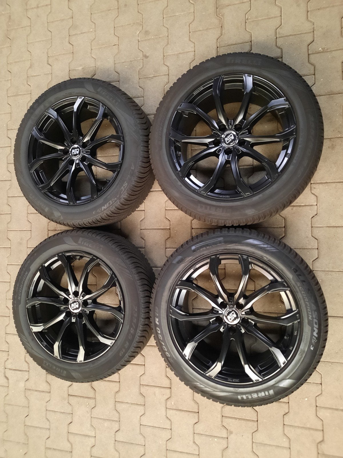 19 inch velgen 5×112 MSW MERCEDES GLC BREEDSET ALL SEASONS, 19 inch, Gebruikt, Banden en Velgen, Ophalen of Verzenden