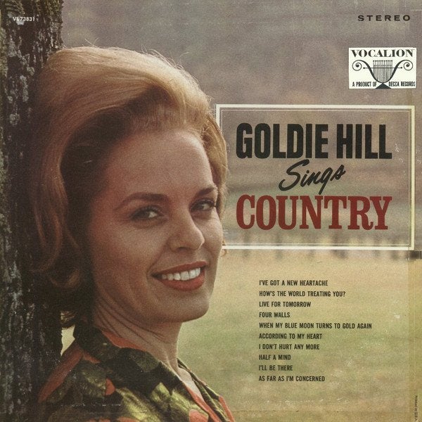 LP Goldie Hill - Sings country, Ophalen, Gebruikt, 12 inch