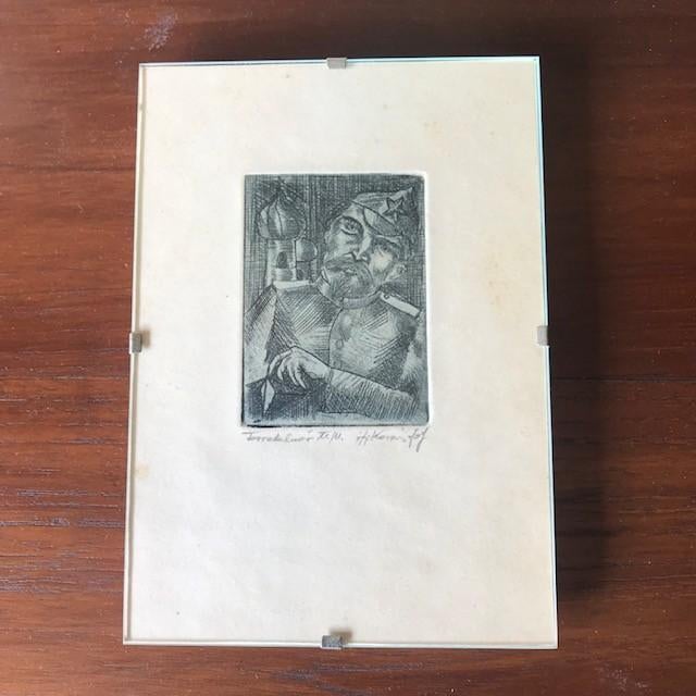 Ets van Zé Kovacs, József (1951 - ) Hungary, Ophalen of Verzenden, Militair, Ets