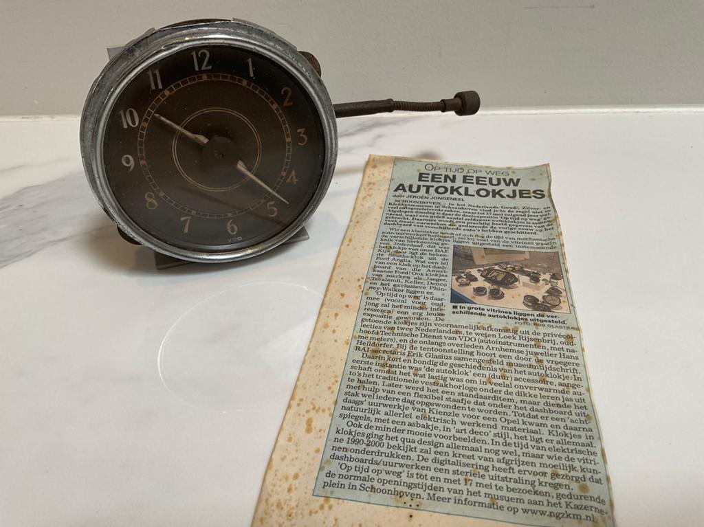 Auto klokje van VDO jaren 1940-1950, Auto diversen, Auto-accessoires, Ophalen of Verzenden
