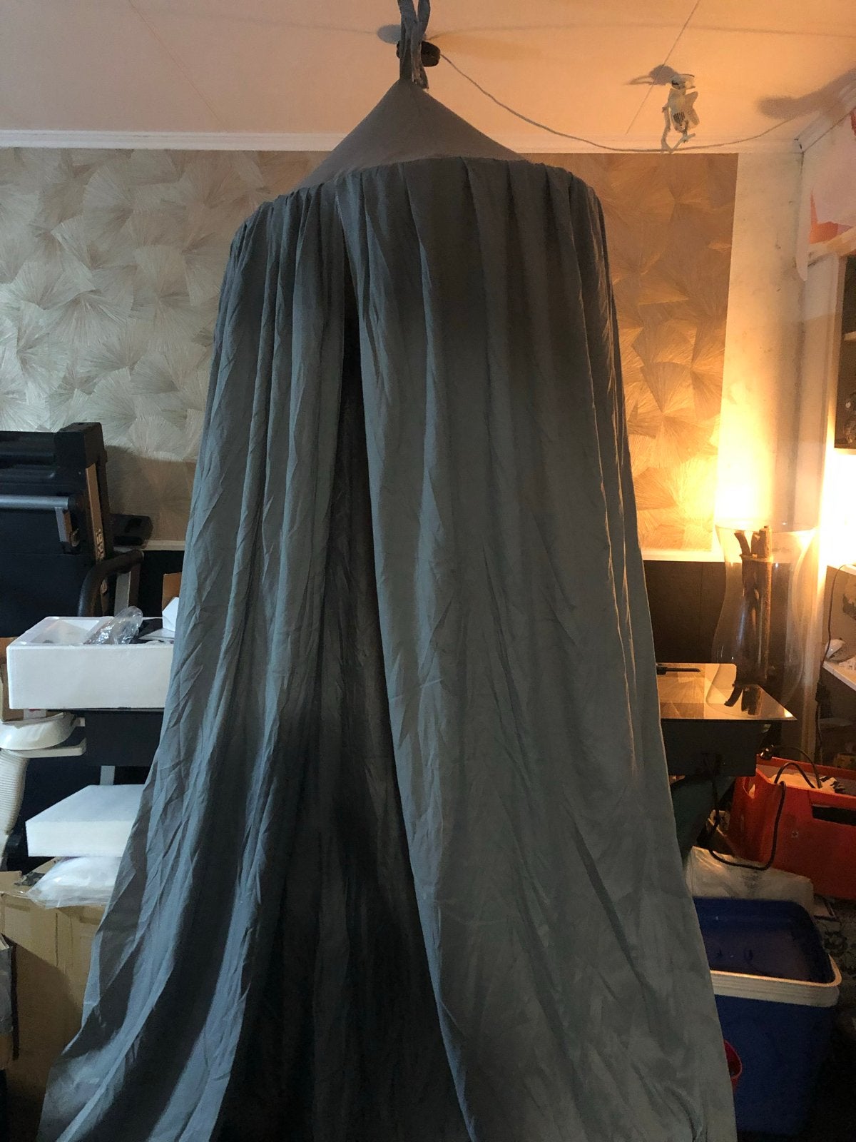 Nieuwe KIDIZ Klamboe voor baby/kinderkamer - Grijs, Kinderen en Baby's, Overige merken, Nieuw, Ophalen of Verzenden, Ophangbaar