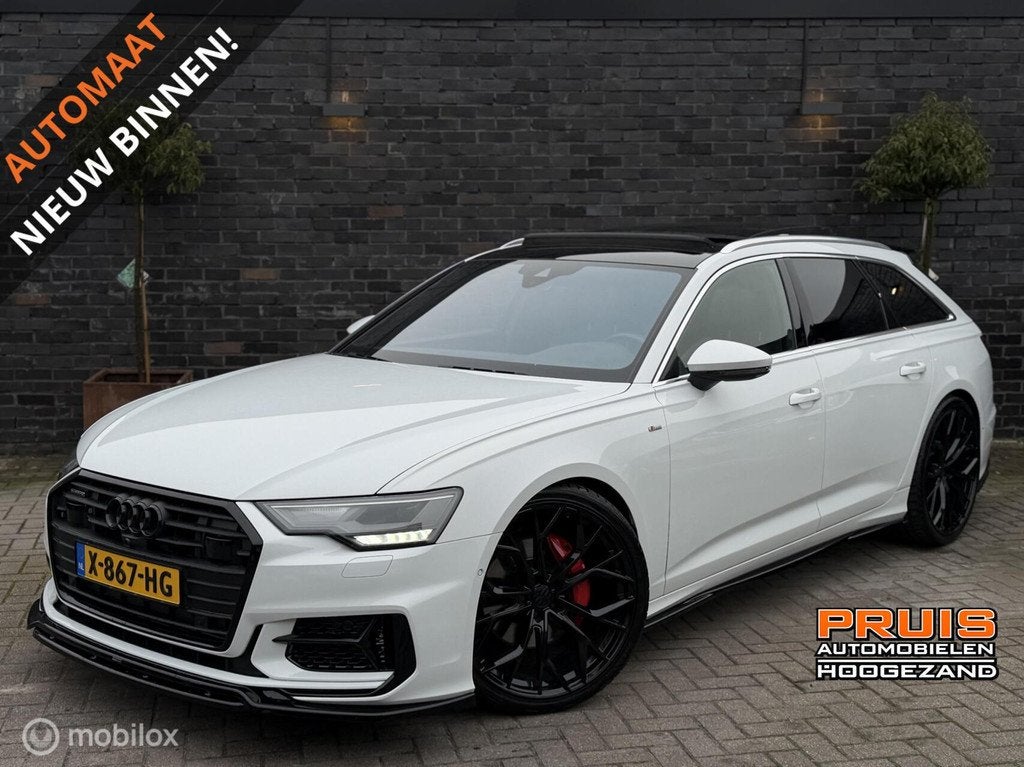 Audi A6 Avant 50 TDI Quattro S-Line S6 -MAXTON-22"- *INRUIL, Auto's, Automaat, Gebruikt, Wit, Diesel