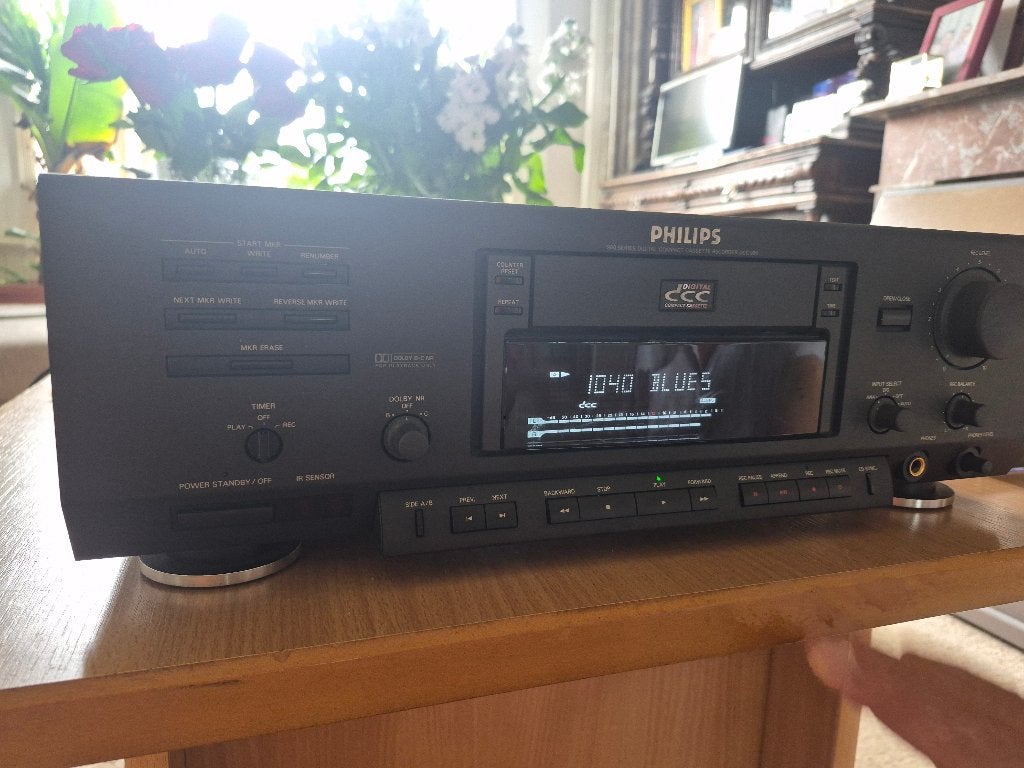 Philips DCC-900 Digital Compact Cassette (DCC) recorder., Audio, Tv en Foto, Ophalen, Enkel, Philips, Auto-reverse