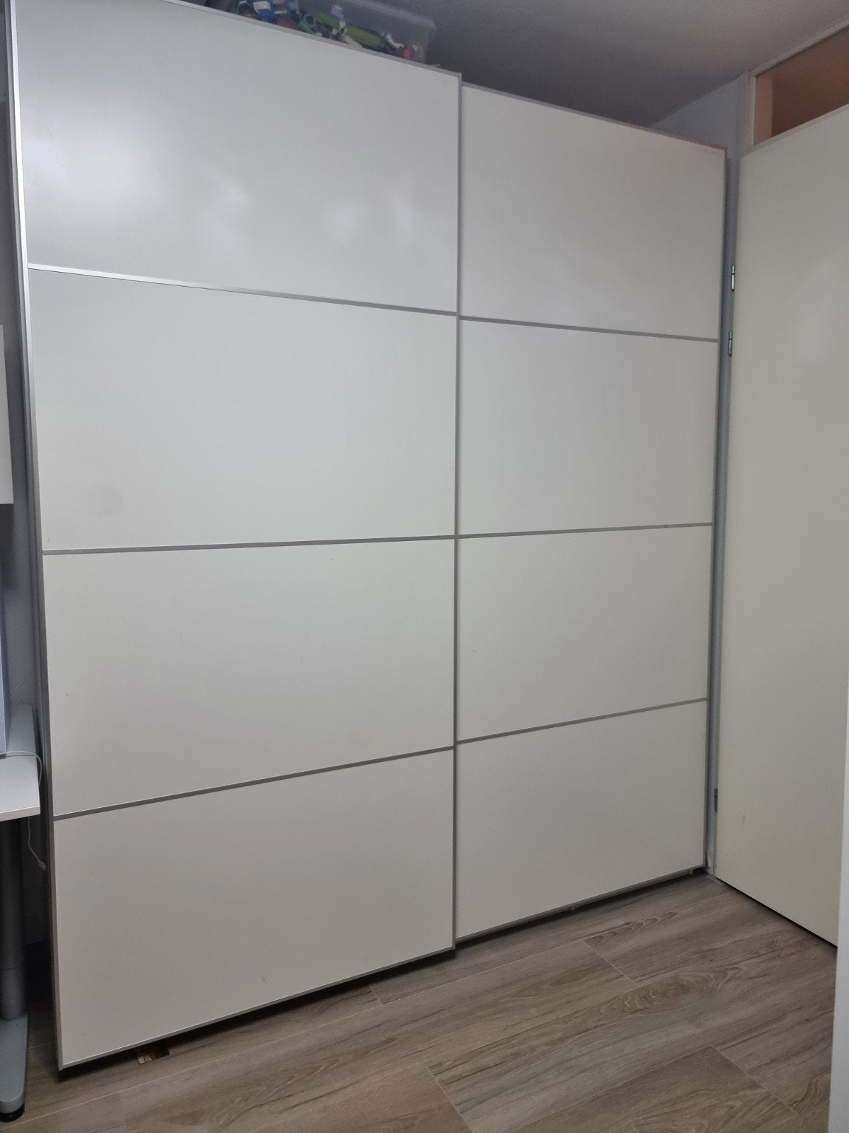 Schuifdeur met rails voor IKEA Pax kast - 200x236, Ophalen, Gebruikt, 200 cm of meer, 200 cm of meer