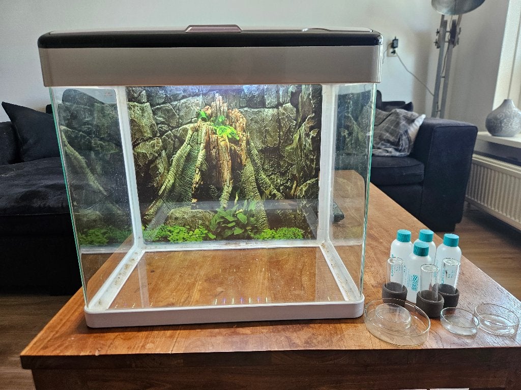 Superfish 50 liter aquarium (over) compleet., Dieren en Toebehoren, Ophalen, Inclusief slangen, Zo goed als nieuw, Leeg aquarium